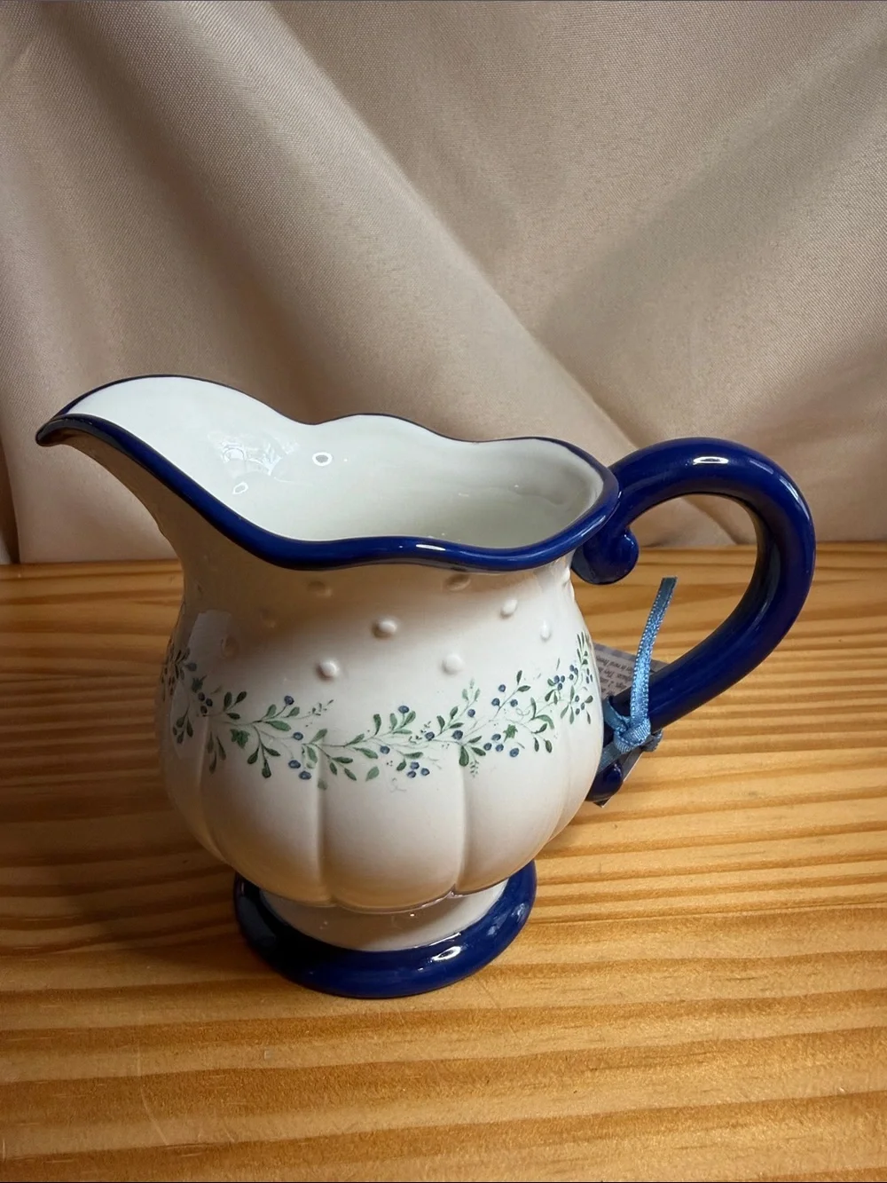 Demdaco Woodsong Blueberry Cottage Sugar and Creamer Set NIB